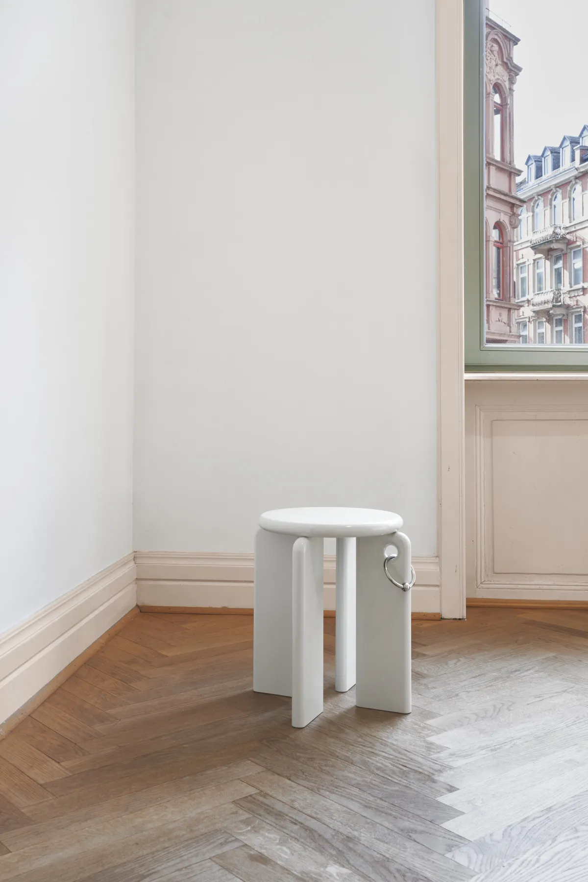 Gregor Jahner, Pierced stool, 2026